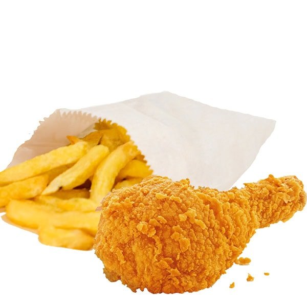 1 piece chicken & chips