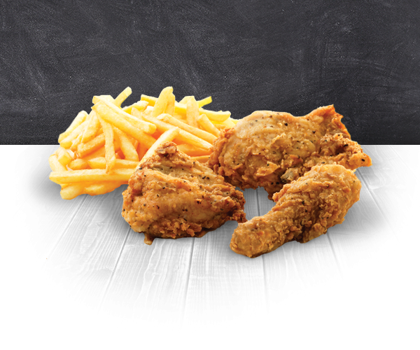 3 piece chicken & chips