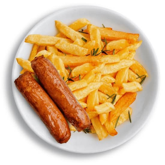 CHIPS AND SAUSSAGE