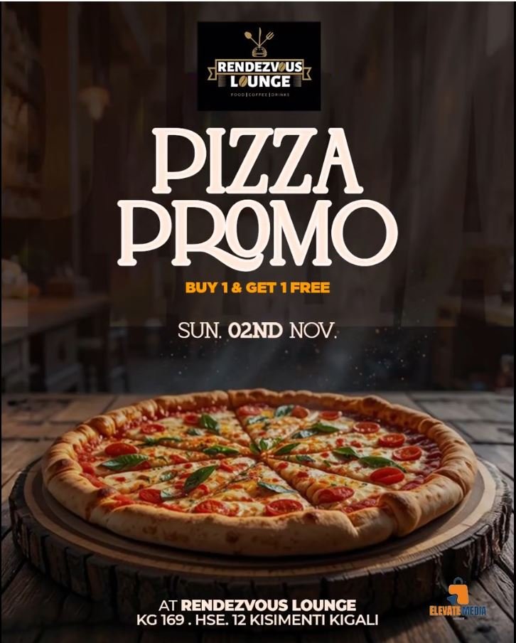Free pizza Buy 1 and get 1 free