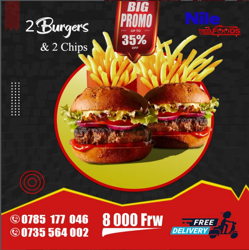 Big Promo 2 burgers & 2 Chips 